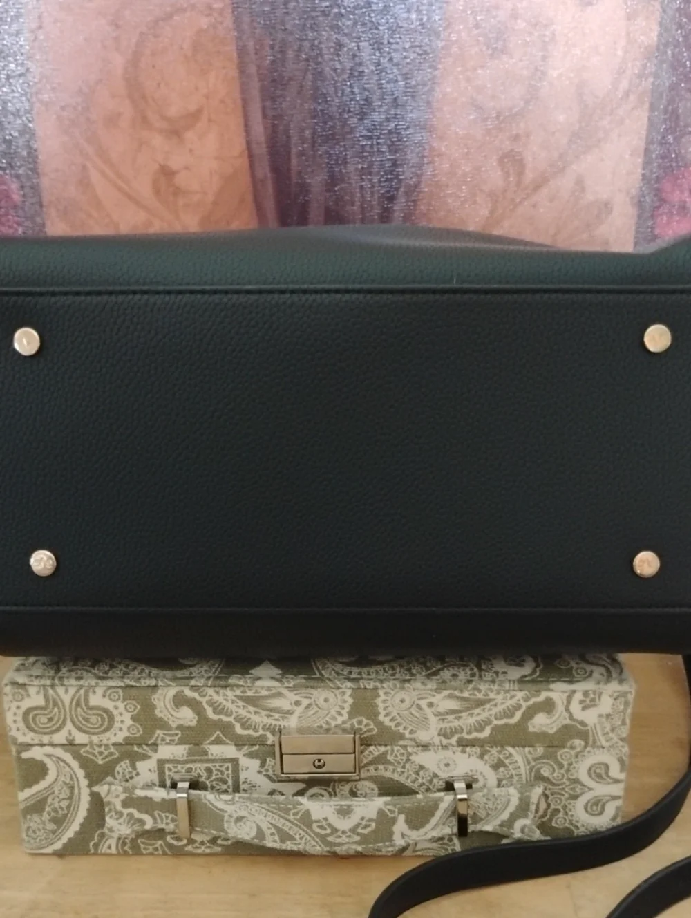 Versace 1969 19V69 Italia Convertible Satchel Crossbody Bag Vegan Leather